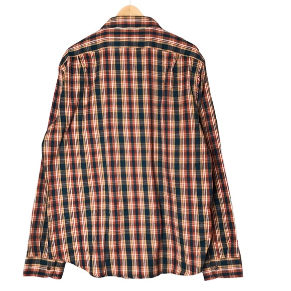 J. Crew Cotton Plaid Flannel Long Sleeve Button Up Shirt Midweight Men’s XL - Picture 6 of 11